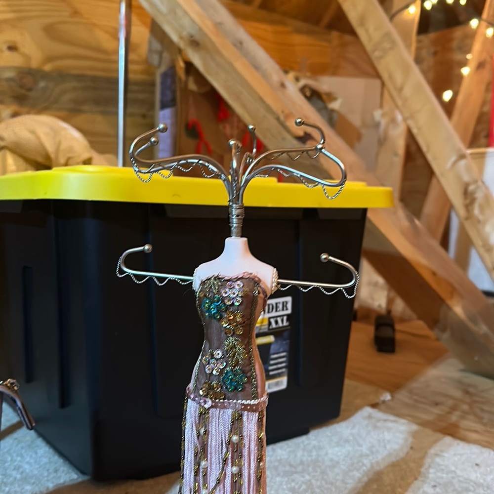 vintage necklace hanger